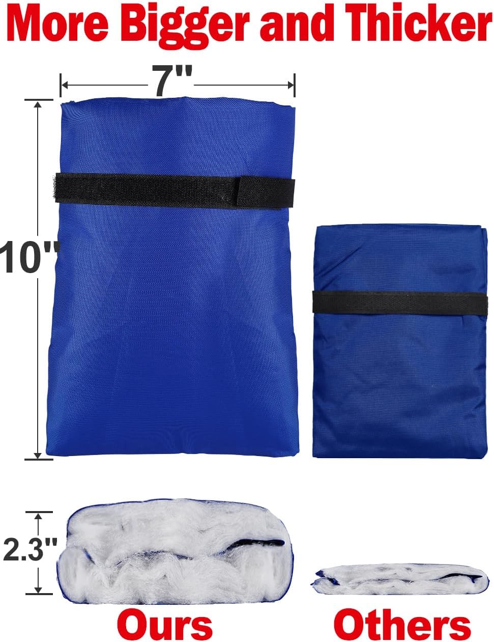 Fundas de grifo para exteriores para invierno, Pro 10 pulgadas de alto x 7 pulgadas de ancho, cubierta exterior de grifo protección contra