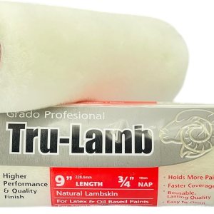 Rodillo de pintura de piel de cordero de 9 pulgadas (paquete de 3, 9 x 34 pulgadas) Rodillo de pintura de piel de cordero de 9 pulgadas (paquete de 3, 9 x 34 pulgadas)