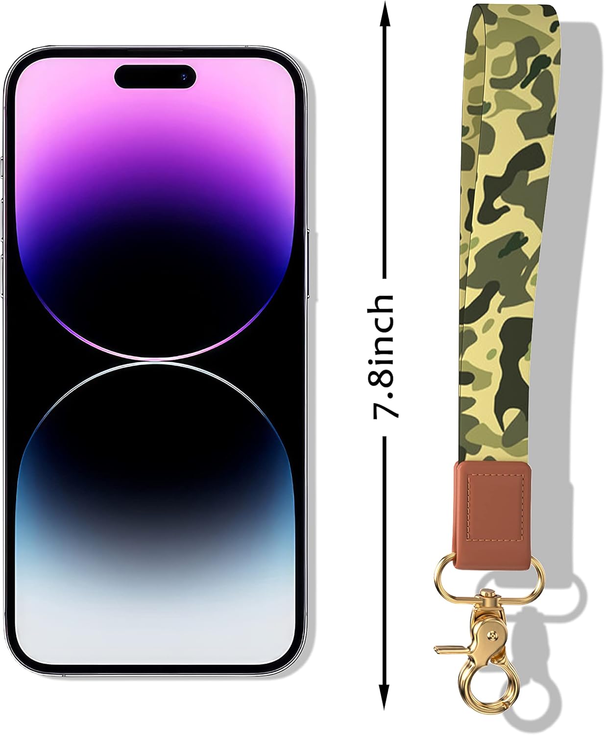 Cordón de muñeca para llaves. Llavero de pulsera. Llavero de correa de muñeca para mujeres y hombres, llaves de coche, tarjetas de identificación