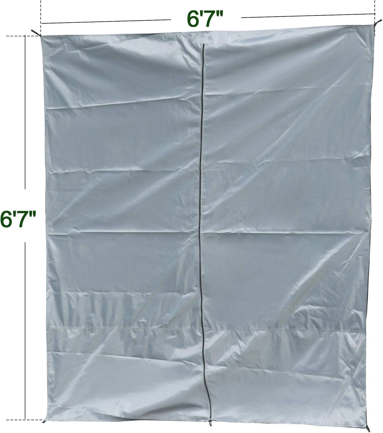 Mcombo Paneles de viento de carpa portátil emergentes, P1024 (gris, 5 paneles (6 pies 7 pulgadas x 6 pies 7 pulgadas)