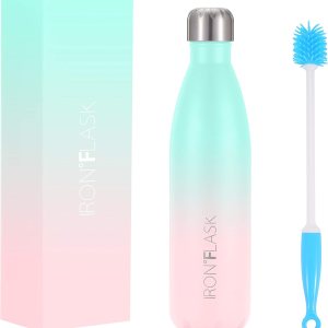 IRON FLASK – Botella de agua de hierro, estilo retro, 12 onzas, 17 onzas, 25 onzas, acero inoxidable aislado al vacío, frío y caliente, moderno, de IRON FLASK – Botella de agua de hierro, estilo retro, 12 onzas, 17 onzas, 25 onzas, acero inoxidable aislado al vacío, frío y caliente, moderno, de
