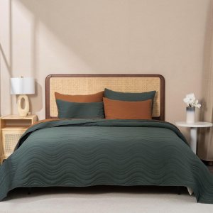 EVERGRACE Juego de edredón de gran tamaño de 3 piezas, colcha reversible suave y ligera, colcha acolchada lavada a la piedra, colcha de microfibra, EVERGRACE Juego de edredón de gran tamaño de 3 piezas, colcha reversible suave y ligera, colcha acolchada lavada a la piedra, colcha de microfibra,