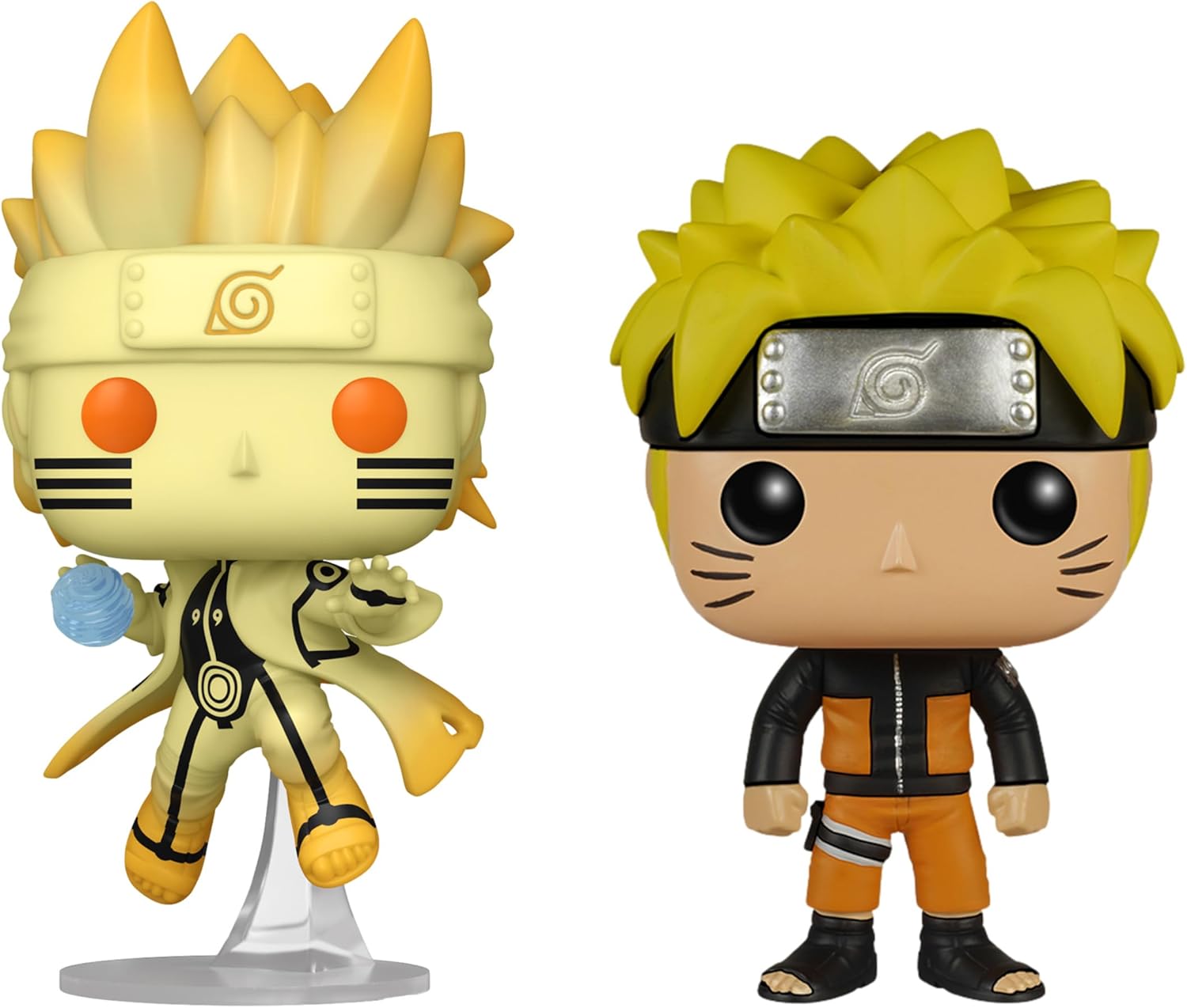 Funko Animación Naruto Shippuden – Naruto Uzumaki en Kurama Link Mode Edición especial Multicolor Exclusivo # 1469 y Naruto Uzumaki #71 Figuras de