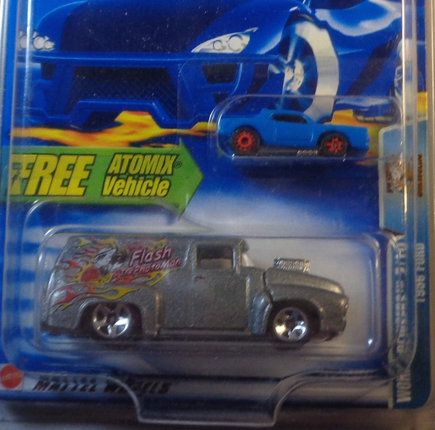 Hot Wheels 2003 Work Crewsers 1956 Ford SILVER Atomix 210 # 145 Escala 164