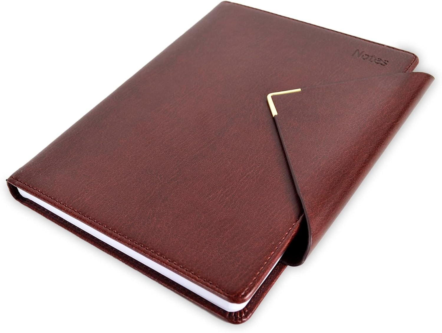 Agenda de oficina de lujo para hombres y mujeres, 288 páginas, planificador de papel grueso de 3.17 ozm, diario personal de tapa dura de cuero