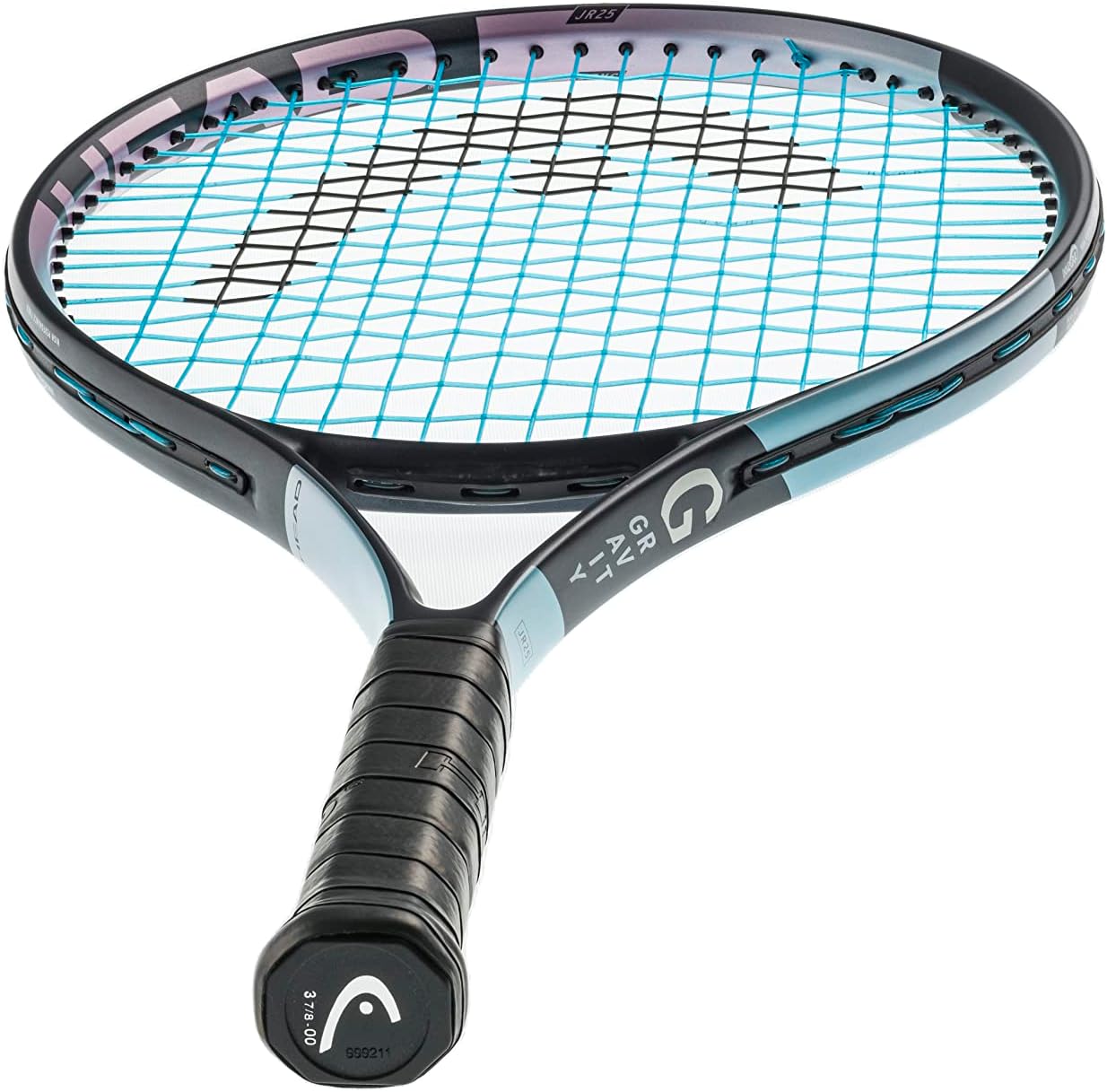 HEAD Gravity Junior 25 – Raqueta preencordada, color negro, morado, amarillo