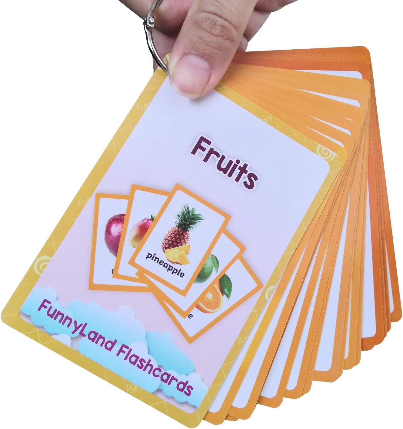 21 unidsset fruta niños regalos inglés tarjetas flash tarjeta de bolsillo educativo aprendizaje bebé juguetes para niños pre-jardín de infantes