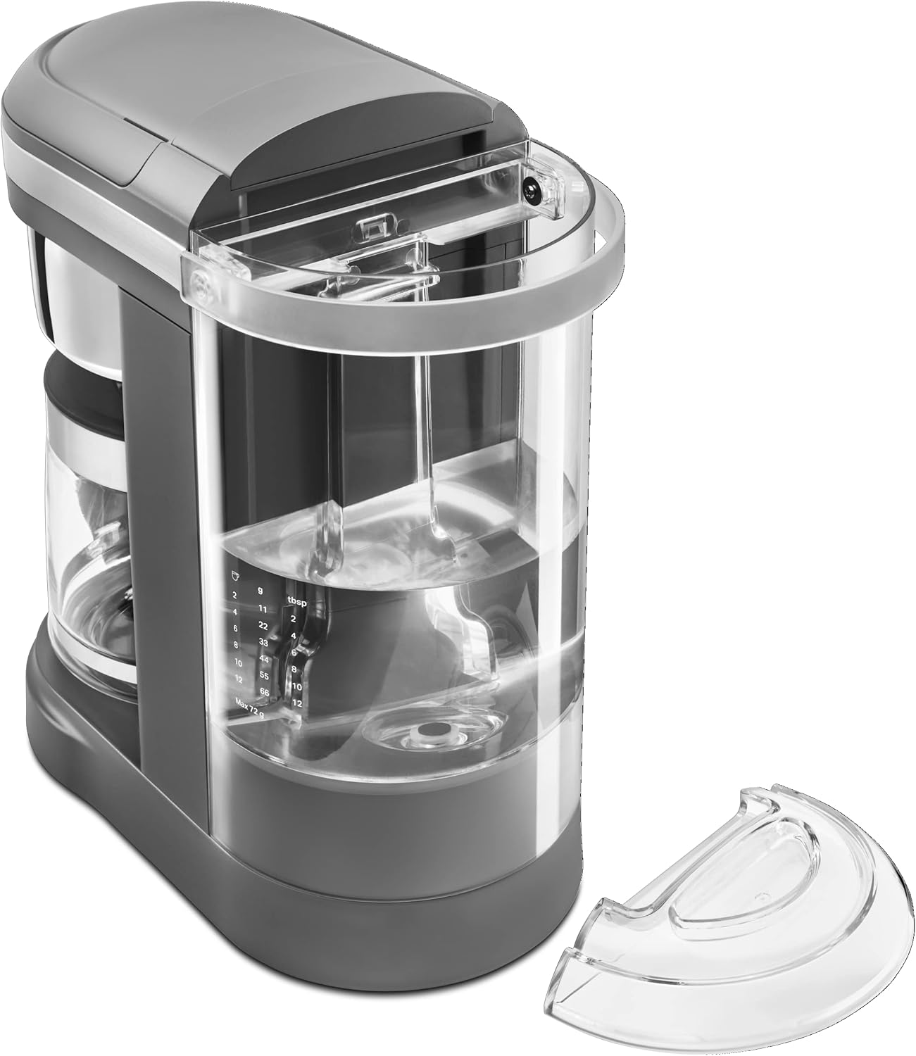 KitchenAid KCM1208DG – Cafetera con cabezal de ducha en espiral de goteo, 12 tazas, gris mate y tostadora KMT2115, 2 rebanadas