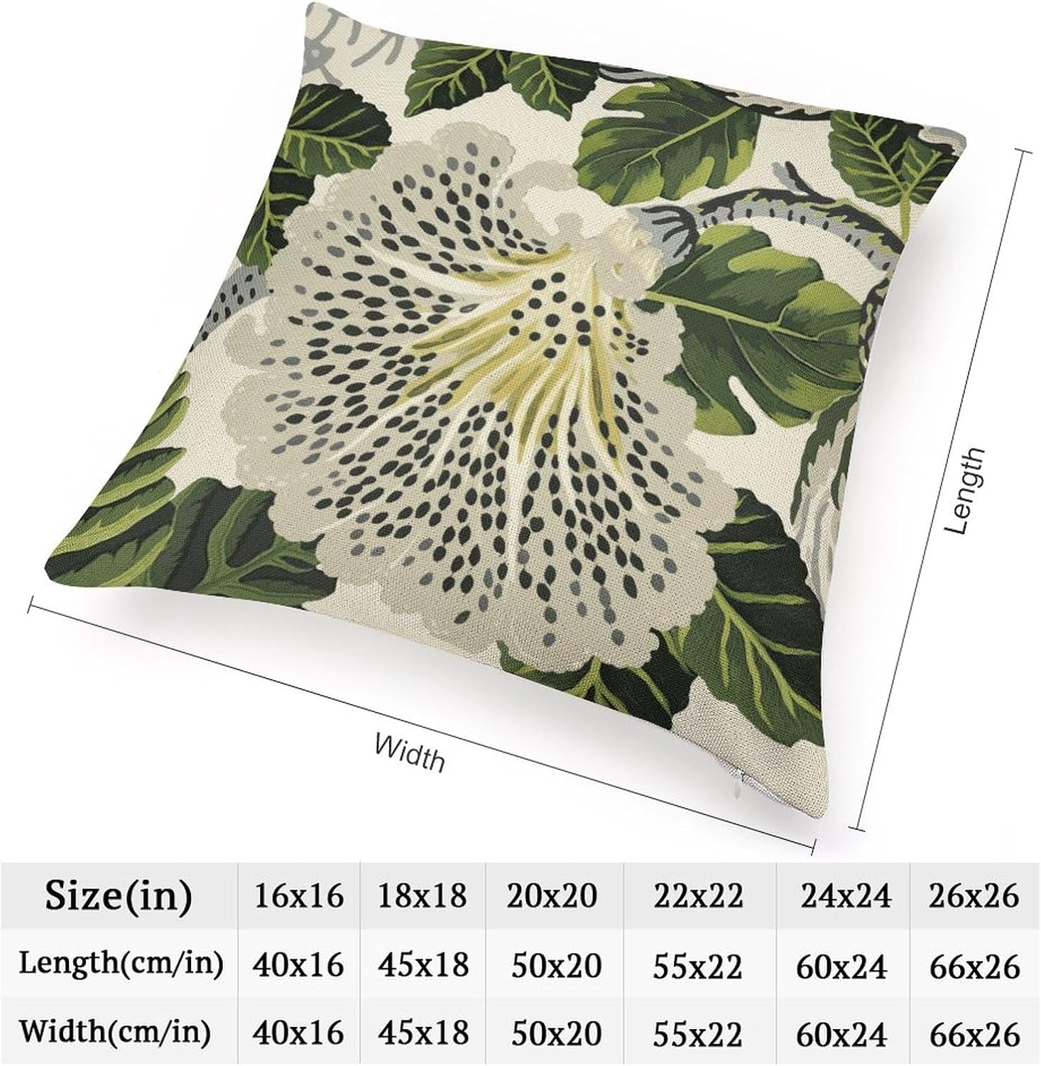 Funda de cojín de lino de estilo chinoiserie verde turquesa con cremallera de 18 x 18 pulgadas, fundas de almohada para sala de estar, dormitorio,