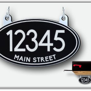 Letrero reflectante para colgar en buzón de correo, doble cara Letrero reflectante para colgar en buzón de correo, doble cara