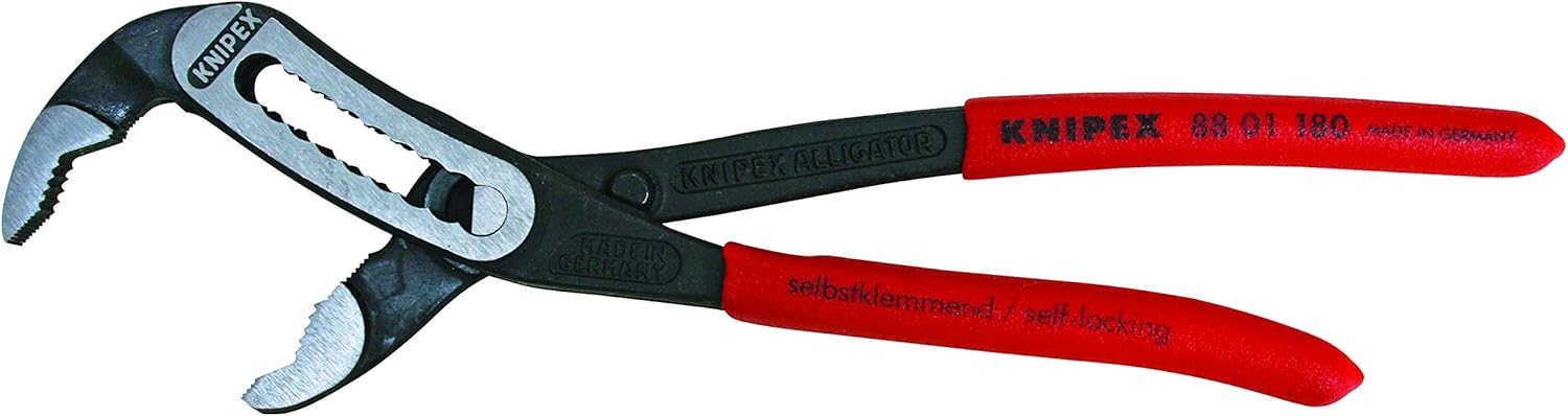 KNIPEX – 88 01 180 SBA Knipex Tools – Alicates para bomba de agua de cocodrilo (8801180SBA)