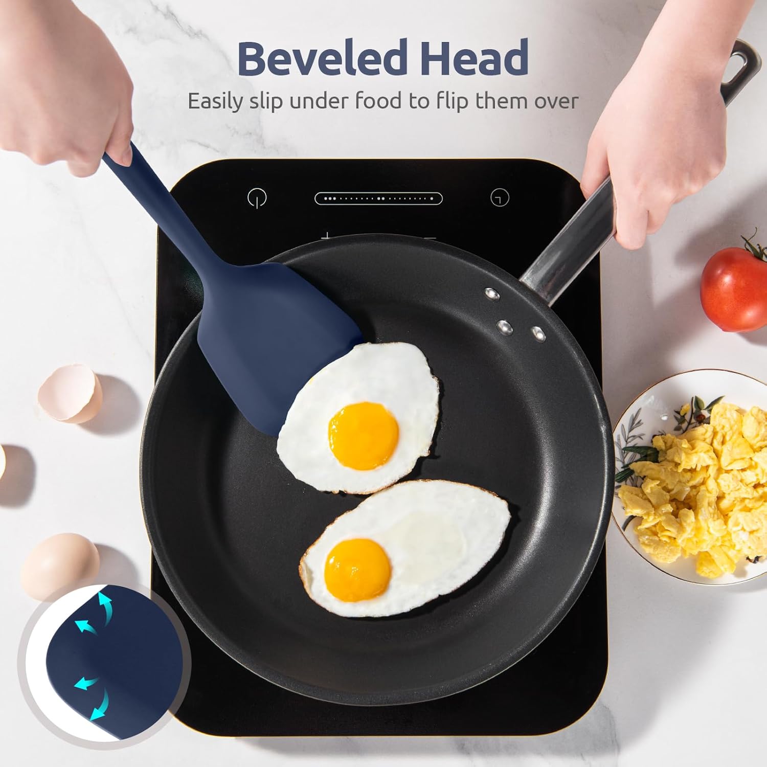 Espátula de silicona resistente al calor de 600  espátula de cocina sólida U-Taste de 13.6 pulgadas, sin BPA, utensilio de cocina flexible y fino