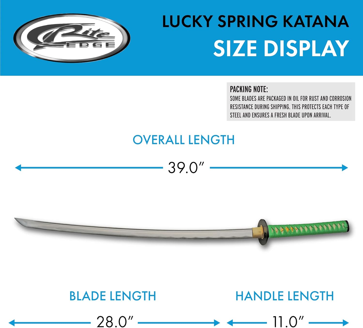 SZCO Supplies 39 inch Carbon Steel Replica Katana Sword with ABS Printed Scabbard