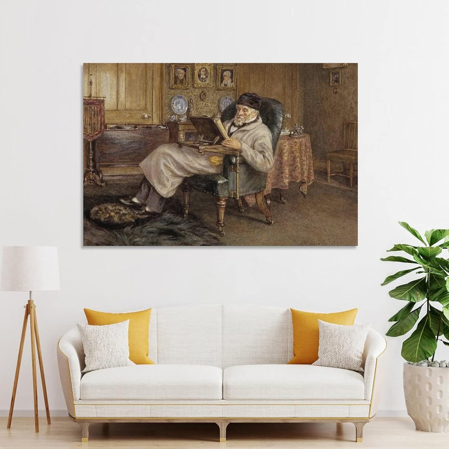 Helen Allingham – Thomas Carlyle, 1795-1881. Póster de historiador y ensayista, pintura decorativa, lienzo, arte de pared, póster de sala de estar,