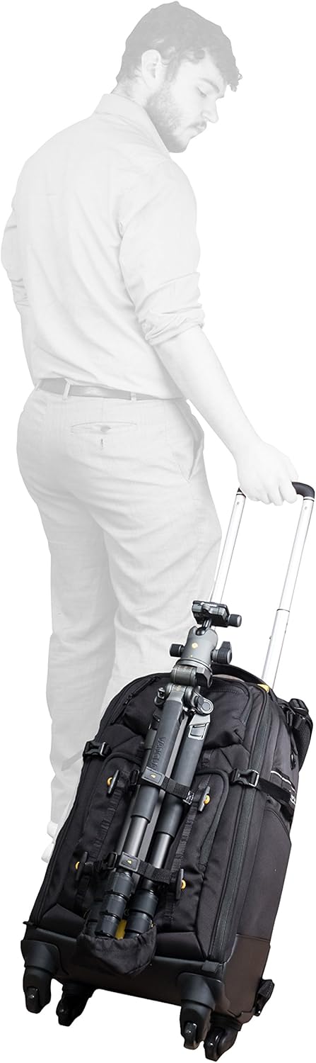 VANGUARD ALTA Fly 58T – Mochila para cámara DSLR, giratoriacarretilla de 4 ruedas, gris, tamaño completo