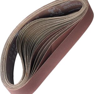 GLEX HPG240-15 1-12″ x 30″ Cinturón de lijado de óxido de aluminio, grano 240, paquete de 15 GLEX HPG240-15 1-12″ x 30″ Cinturón de lijado de óxido de aluminio, grano 240, paquete de 15