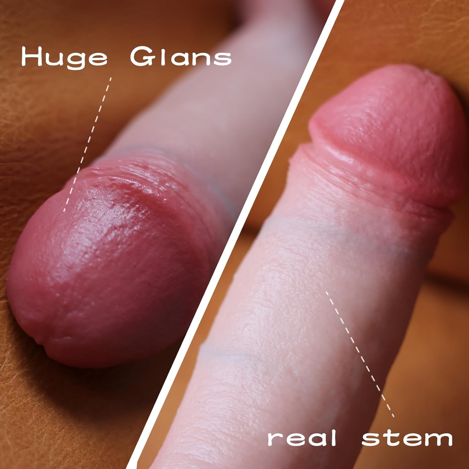 Reproduction – Consolador anal enorme realista que se siente como piel, consolador anal grande y curvado con ventosa fuerte para jugar con manos