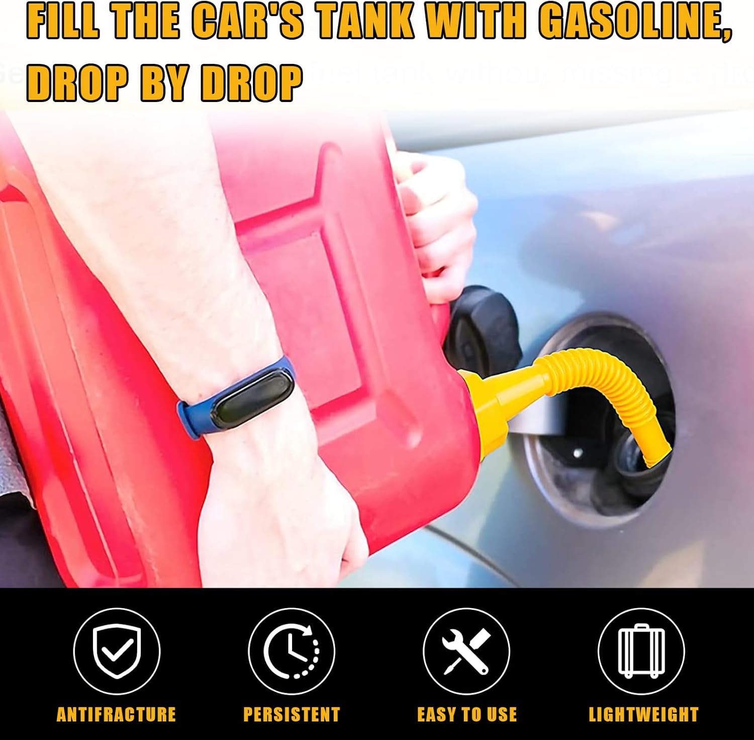 Juego de repuesto para boquilla de gasolina, kit de boquilla flexible con tapas de collar de tornillo, tapas de ventilación, cubierta de boquilla,