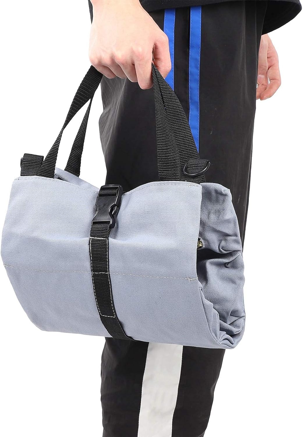 Bolsa organizadora de herramientas, bolsa de almacenamiento, lona portátil resistente para electricistas para jardineros, mecánicos de automóviles,