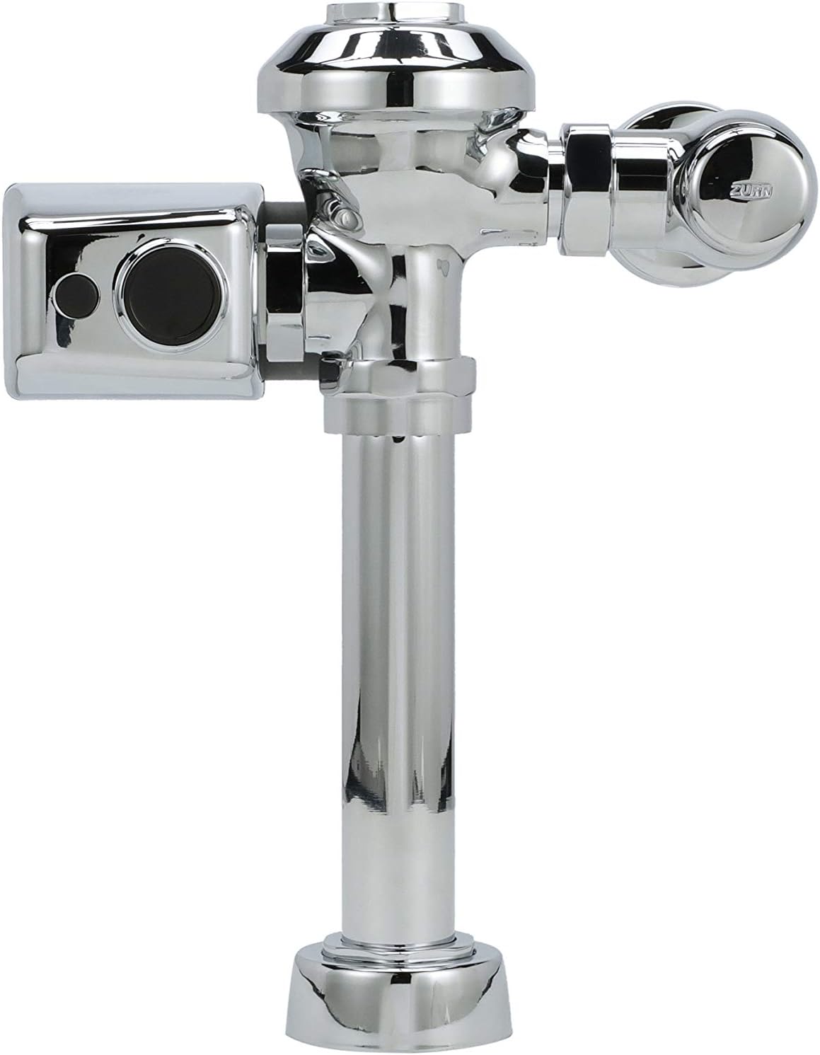 Zurn ZER6000AV-WS1-CPM AquaVantage AV ZER Válvula de descarga de diafragma con sensor expuesto 1.6 GPF y cubierta metálica en cromo