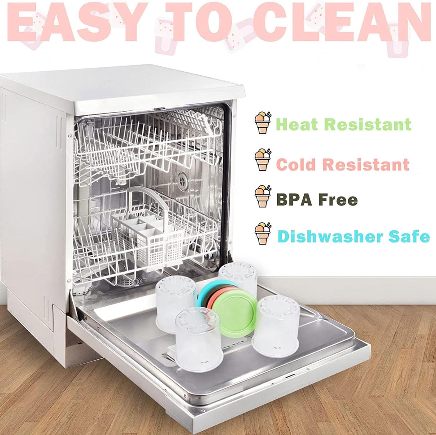 246 pintas Creami Deluxe para hacer helados Ninja, pintas de helado de 16 onzas con tapas sin BPA, aptas para lavavajillas, compatibles con la serie