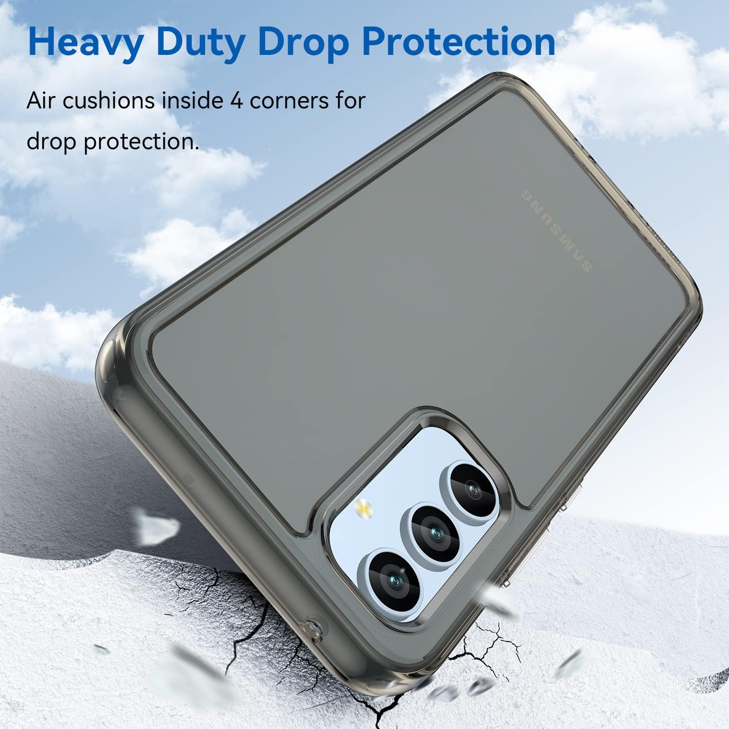 KOARWVC Funda transparente para Galaxy A54 5G, Samsung A54 SM-A546U, funda suave y transparente de TPU a prueba de golpes, funda delgada para