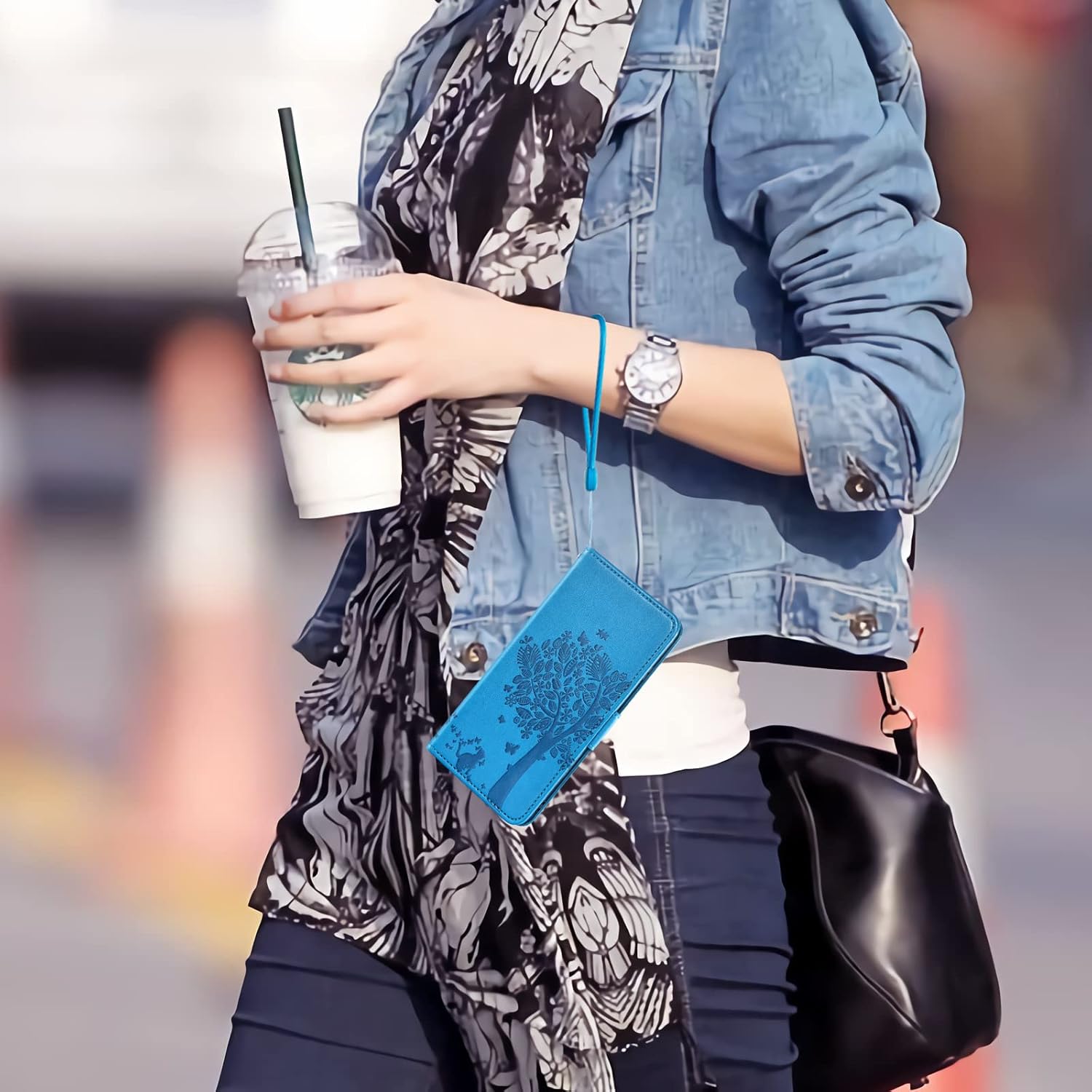 Asuwish Compatible con Xiaomi Redmi Note 9  Redmi 10X 4G Funda tipo cartera y protector de pantalla de vidrio templado con correa de muñeca con tapa