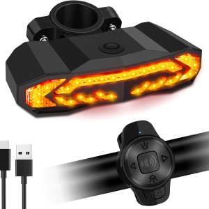 Luz trasera inteligente para bicicleta, señales de giro para bicicleta con alarma, señales de giro de bicicleta recargables por USB con campana de Luz trasera inteligente para bicicleta, señales de giro para bicicleta con alarma, señales de giro de bicicleta recargables por USB con campana de
