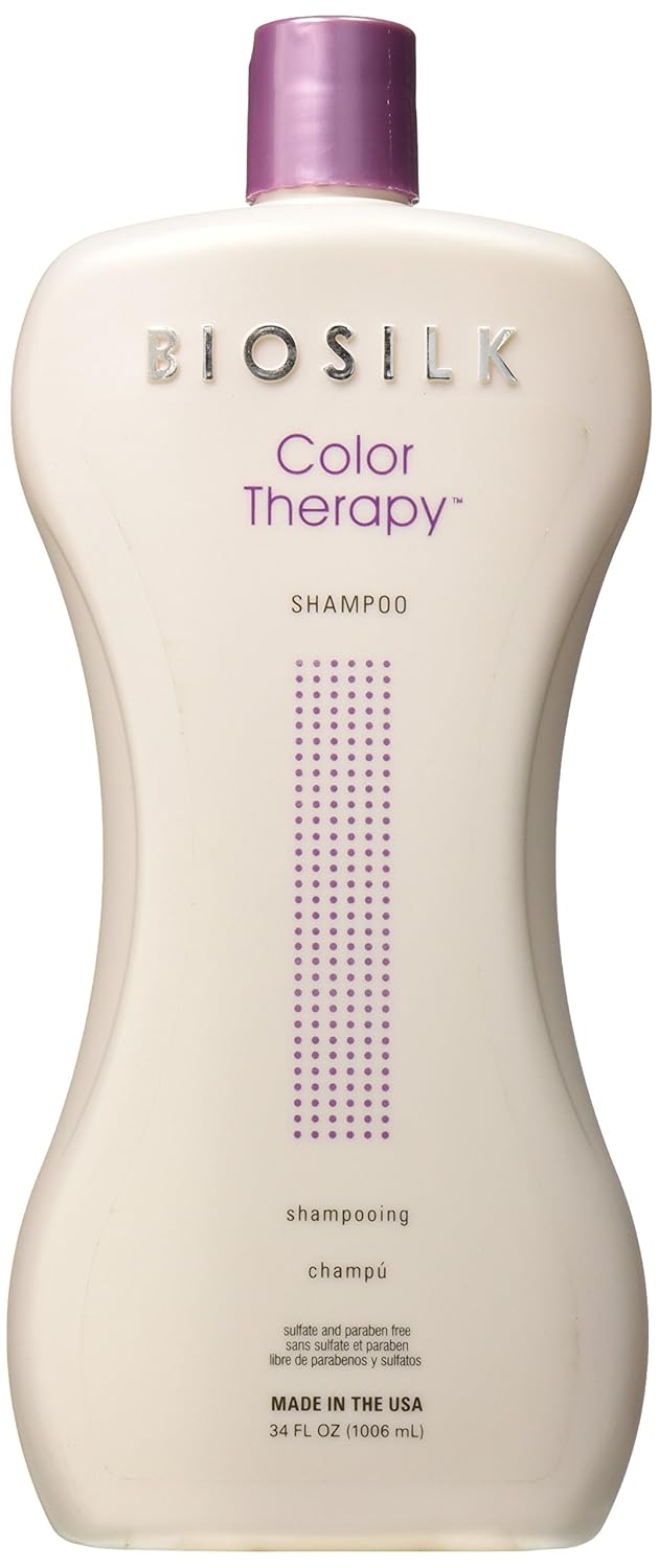 Biosilk Champú de terapia de color, 34 onzas
