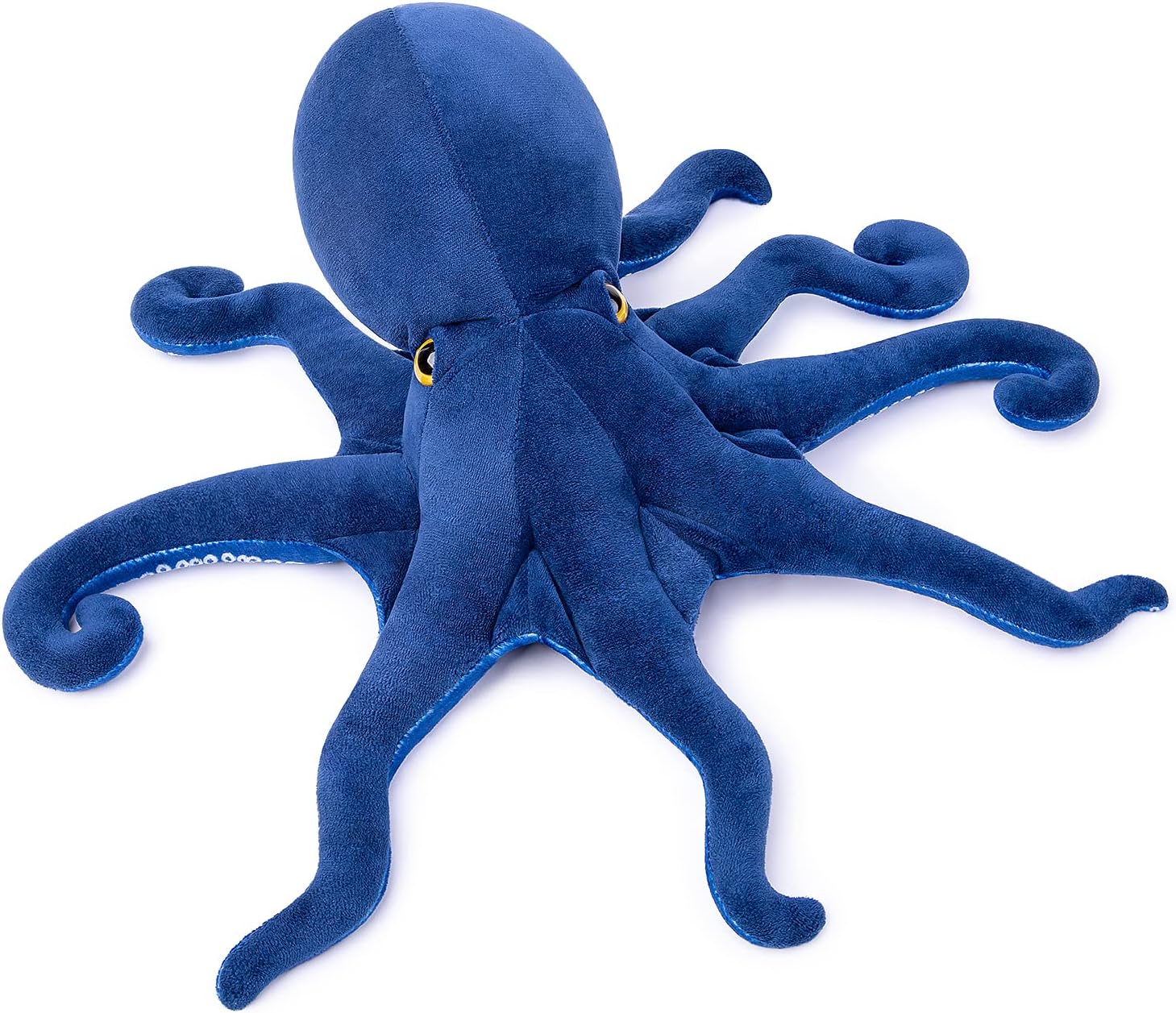 Juguete de peluche de pulpo de simulación  Animales de peluche grandes de 32 pulgadas de pulpo azul, animales rastreros realistas de mar profundo,