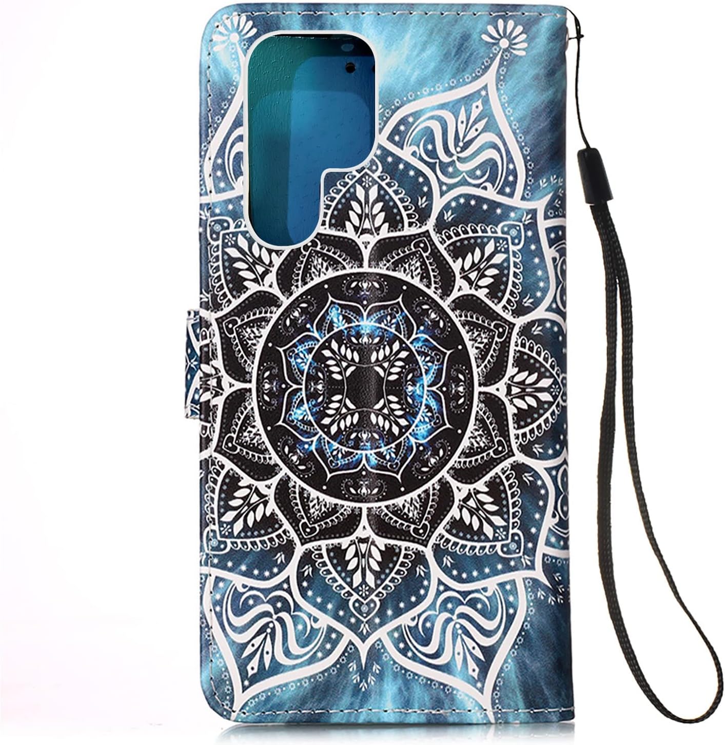 Funda para Galaxy S22 Ultra, Funda tipo cartera para Galaxy S22 Ultra, Soporte de billetera Funda protectora de piel sintética con ranuras para