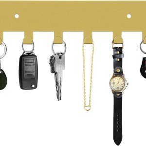 GTK Soporte para llaves de pared, ganchos para llaves con 6 ganchos, soporte para llaves montado en la pared para pasillo, estante autoadhesivo para GTK Soporte para llaves de pared, ganchos para llaves con 6 ganchos, soporte para llaves montado en la pared para pasillo, estante autoadhesivo para