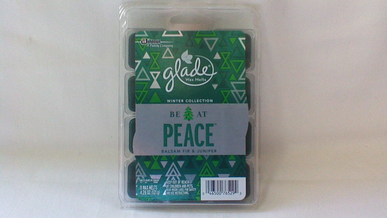 11 Glade cera derretida Be at Peace Tree Spruce Fir Juniper Limited Winter Holiday Collection Brand New In Pack