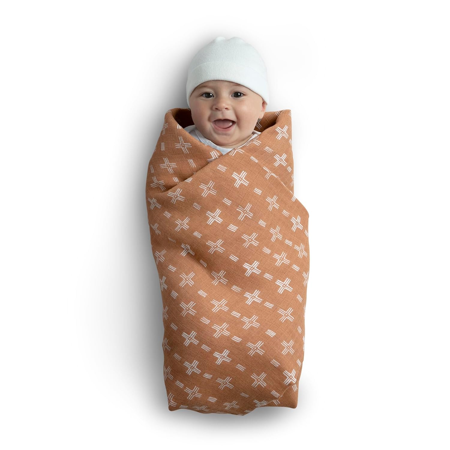 Delta Children Mantas de muselina 100% algodón para niñas y niños, 47 x 47 pulgadas (paquete de 4), bohemio neutro