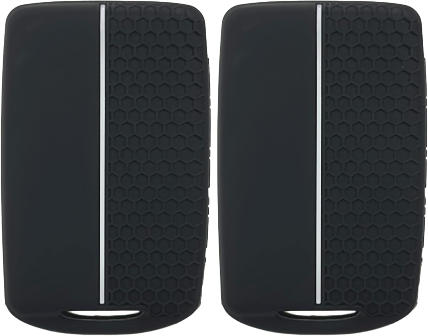 Funda de goma de silicona para llavero compatible con Mazda 3 6 CX-30 CX-5 CX-9 CX-50 2019-2024 (negronegro, 4 botonessilicona)