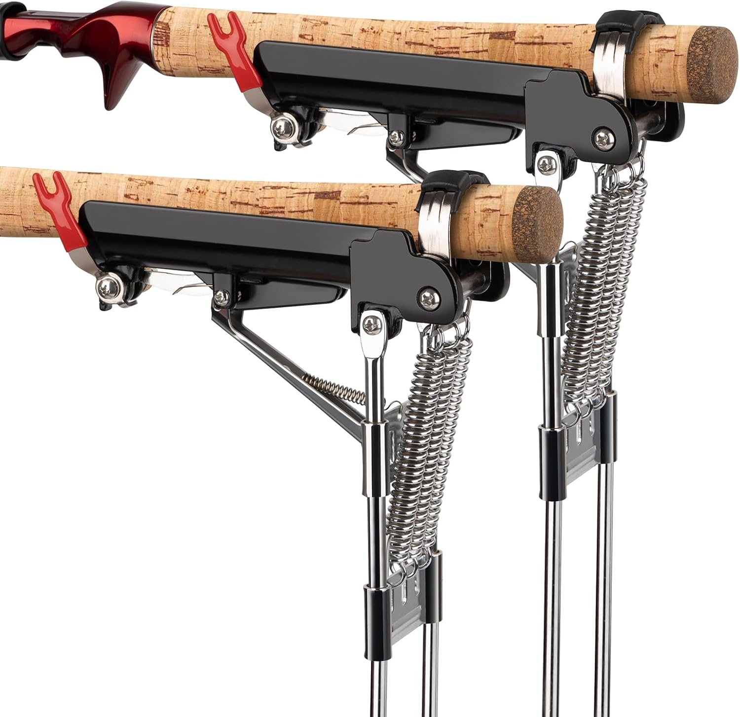 QualyQualy Soportes para caña de pescar para pesca de banco, soporte automático de caña de pescar de alta sensibilidad, soporte de caña de pescar