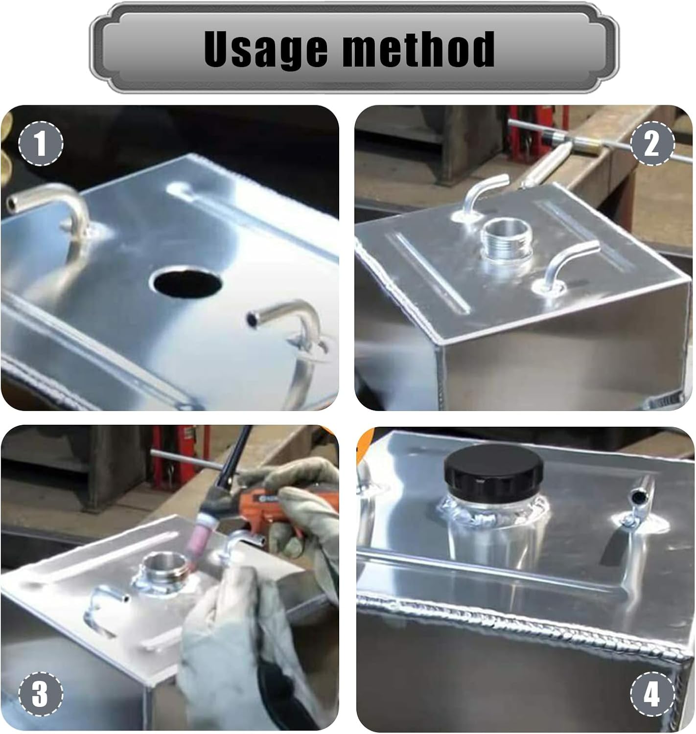 ZKFAR 1 tapón modificado para llenado de aceite de motor para automóvil, cubierta de tanque de agua de metal impermeable de 2 pulgadas, tapas de