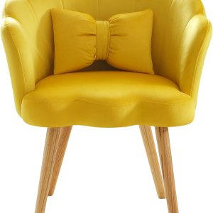 Bellemave Silla decorativa de terciopelo, moderna silla tapizada de ocio con almohada para la cintura, silla de invitados en forma de loto, silla de Bellemave Silla decorativa de terciopelo, moderna silla tapizada de ocio con almohada para la cintura, silla de invitados en forma de loto, silla de