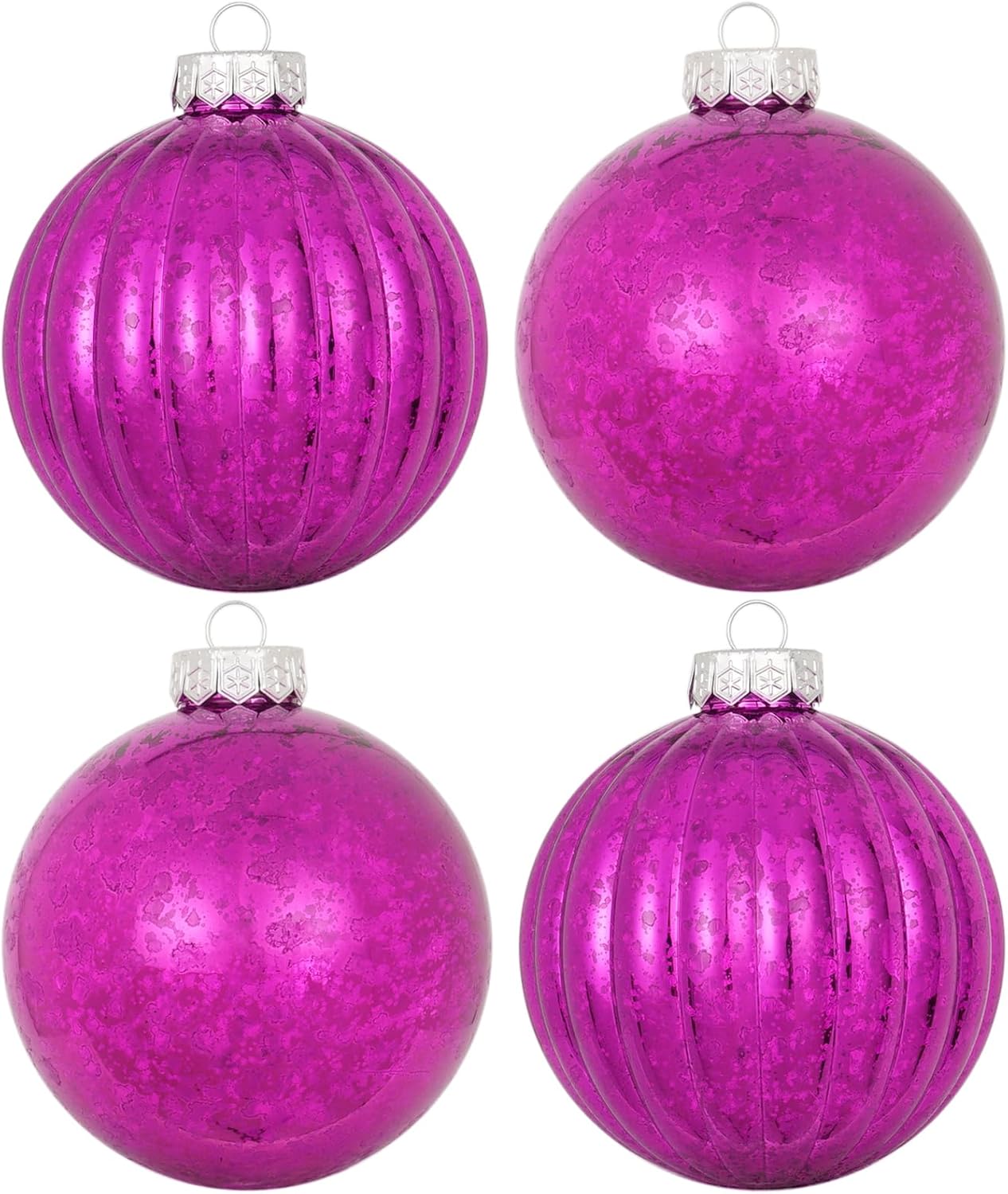Sunshine – Adornos de bola de Navidad brillantes, adornos gigantes para árbol de Navidad, decoraciones para vacaciones, juego de bolas de mercurio