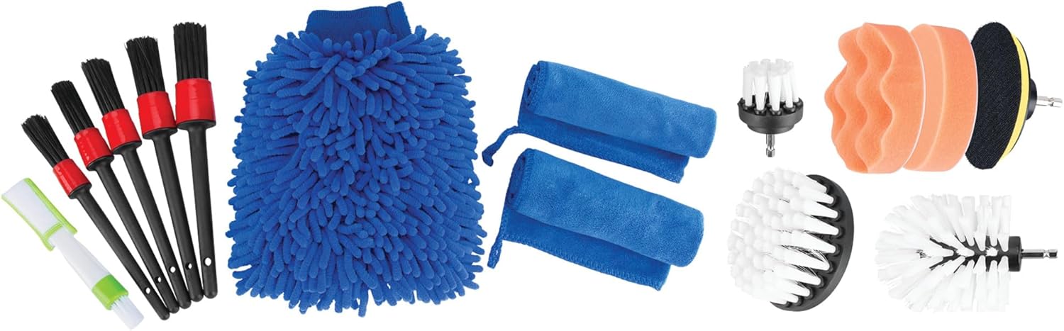 Performance Tool W4992 Ultimate Car Wash Kit (16 piezas) – La solución completa para un auto limpio y brillante