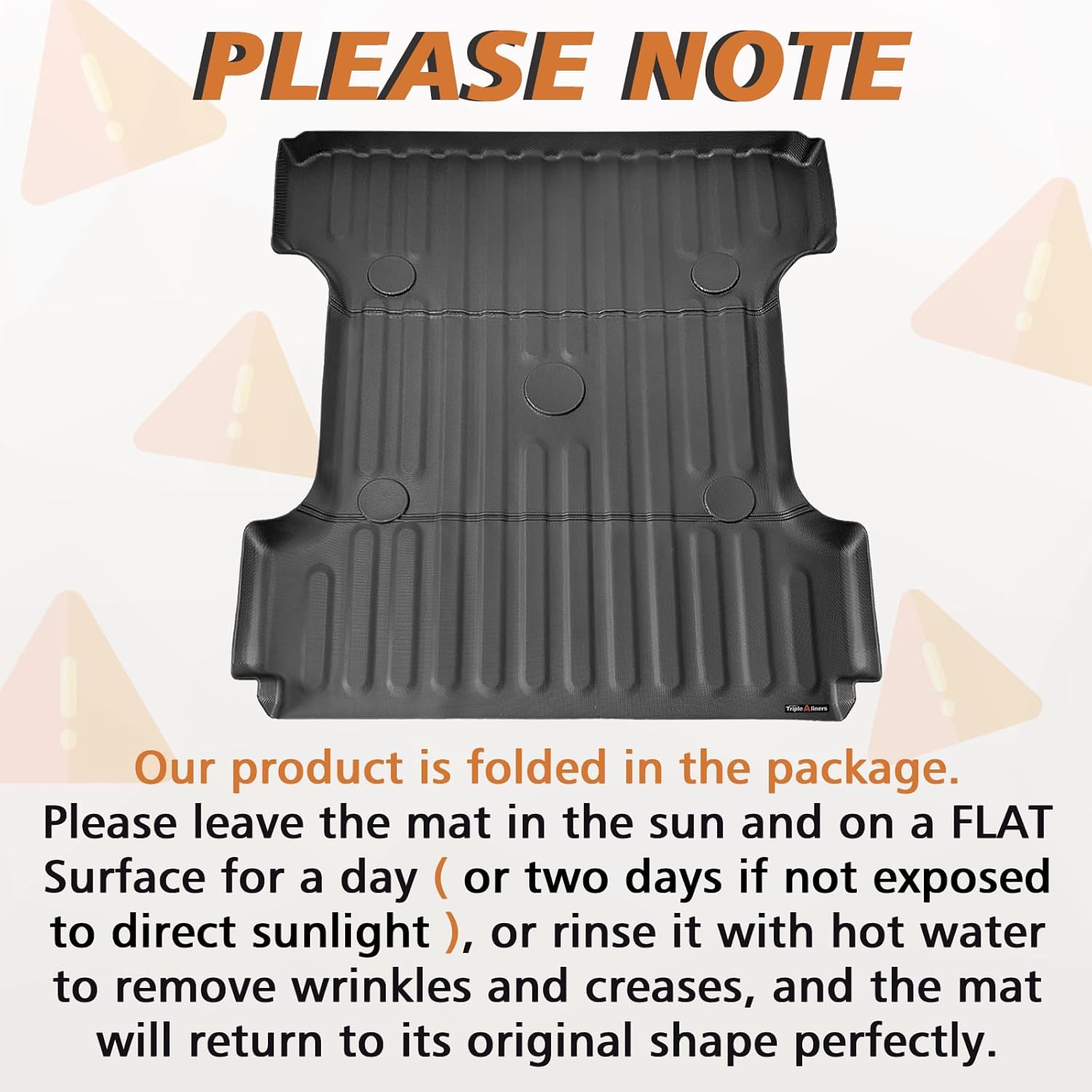 TripleAliners Tapete para caja de camioneta compatible con Dodge RAM 150025003500 2002-2018, accesorios de 6 pies 4 pulgadas, alfombrilla de cama de