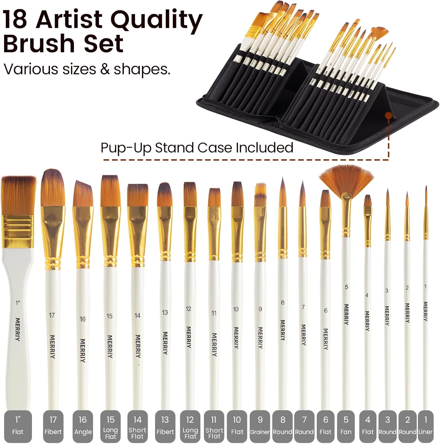 MERRIY Juego de pintura acrílica de 80 piezas, kit de suministros de pintura para artistas con caballete de caja de bocetos de mesa, pinturas