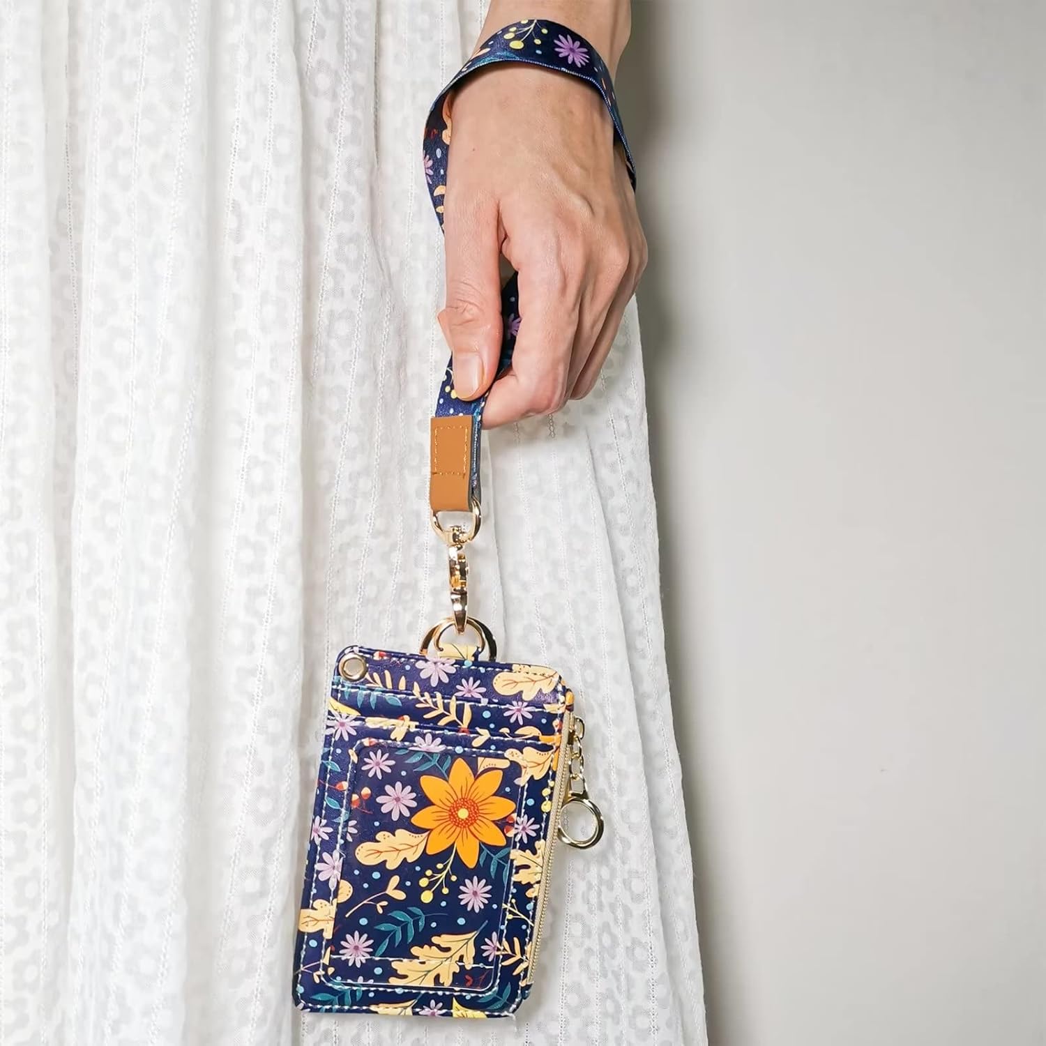 bolimoss Cordón para cartera, cartera con cordón, cordones para insignias de identificación, cordones para insignias de identificación para mujeres,