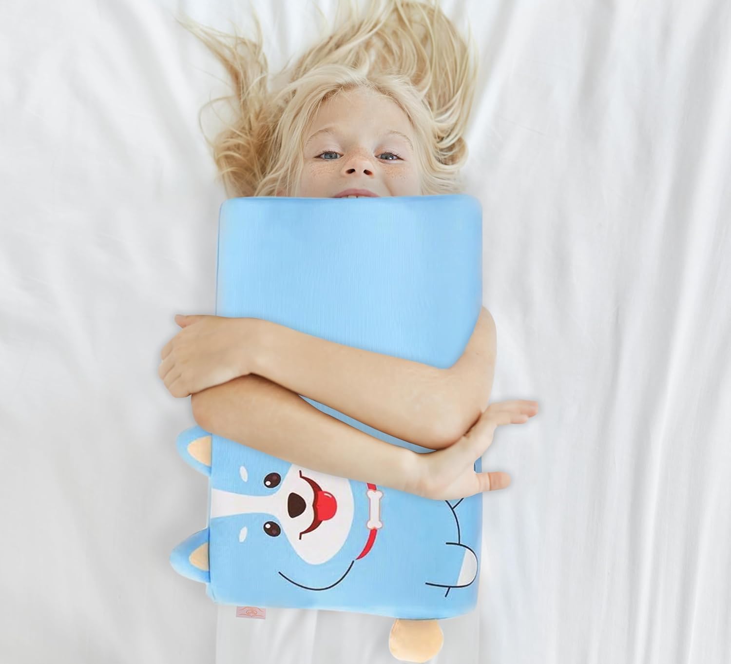LovXtra, Almohada para niños pequeños para dormir. Almohada suave y pequeña de espuma viscoelástica transpirable para cama infantil. Funda de