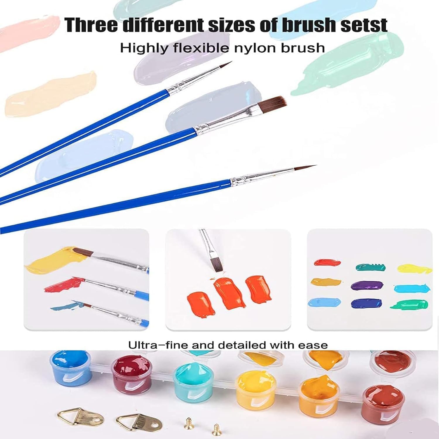 KICHANG Kit de 4 piezas de pintura de dragón por números para adultos, pintura por números para adultos sobre lienzo, kits de pintura por números,