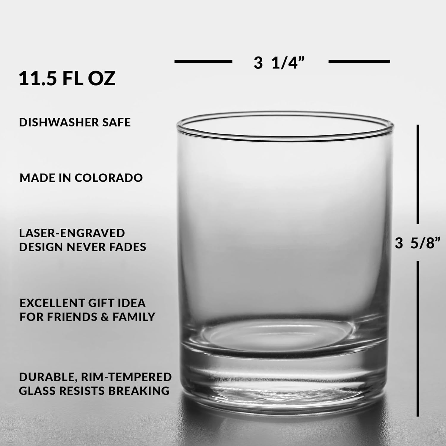 MYSTIC LION Engraved Whiskey Rocks 11.5oz Glass  Inspired by Nature Animals Creatures  Great Unique Drinking Gift Idea!