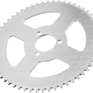 VGEBY Piñón T8F 58T, Piñón de acero blanco T8F 58T, manivelas de 3 agujeros, 1.142 in, compatible con mini motocicleta de 4749 cc, ATV Kart, VGEBY Piñón T8F 58T, Piñón de acero blanco T8F 58T, manivelas de 3 agujeros, 1.142 in, compatible con mini motocicleta de 4749 cc, ATV Kart,