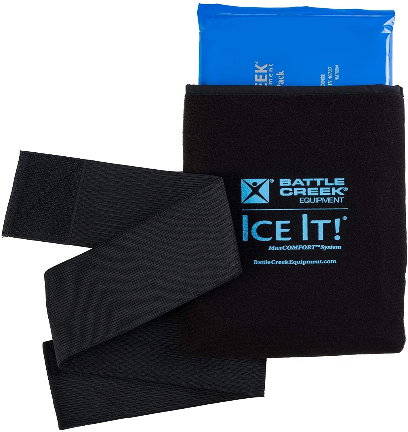 Paquete de hielo para sistema de terapia de frío y calor – Ice It!  MaxCOMFORT (envoltura media (530)) – de Battle Creek Equipment
