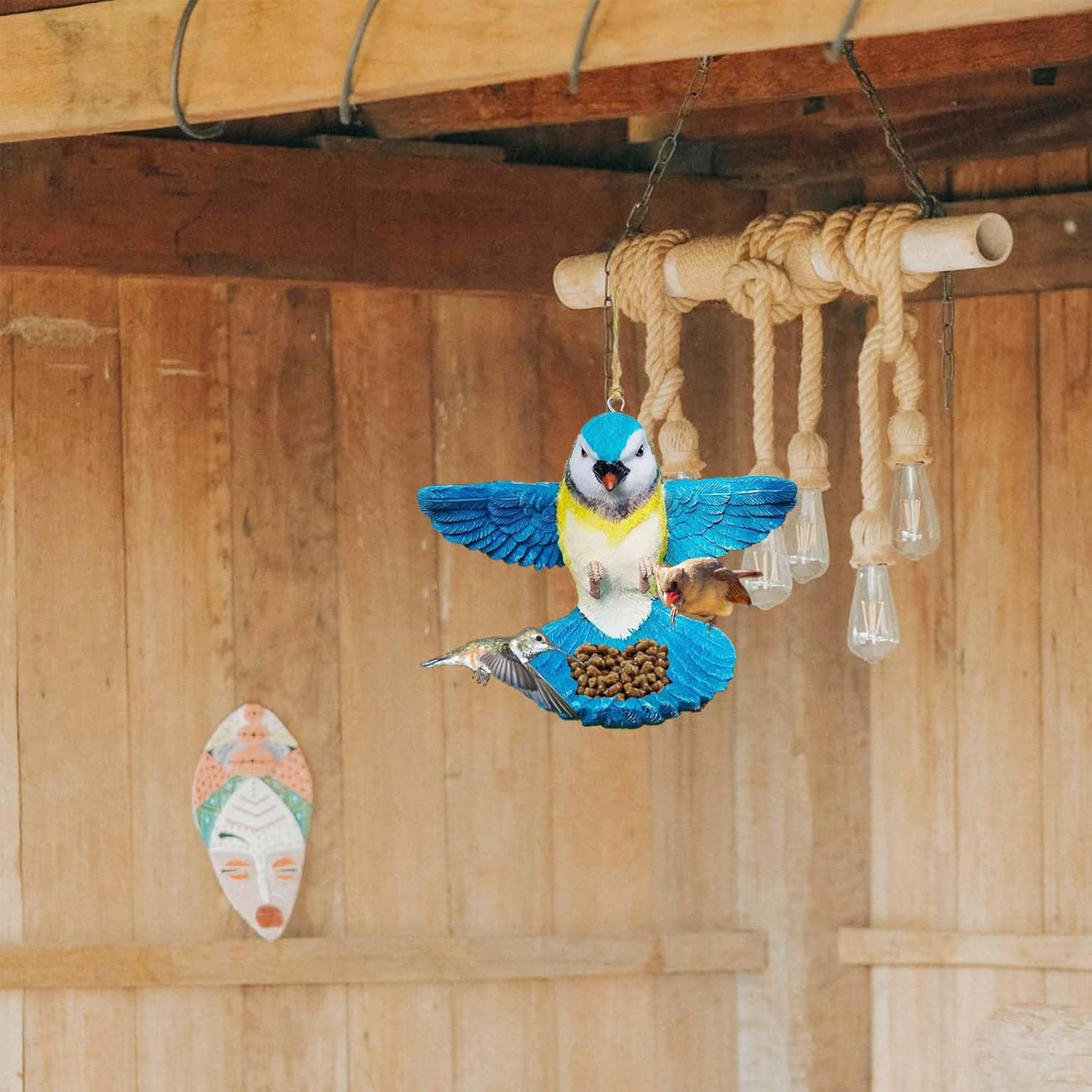 Comedero de resina con forma de rana o pájaro, comederos creativos, organizadores de llaves, bañeras para pájaros para jardines, patios y