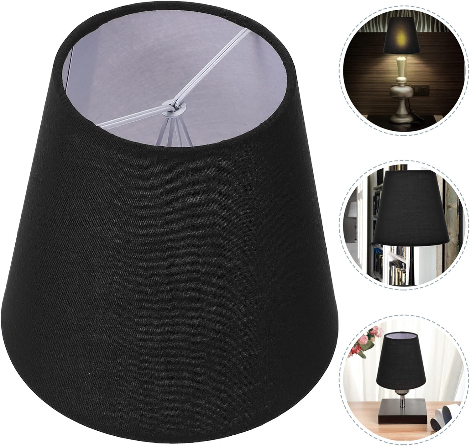 Araña Europea Silla Mesita Accesorios Sombra Sombra Decoración Colgante de Mesa Faraday- a prueba de Faraday, acolchado de gasa natural en enchufe